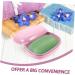Ciieeo 2pcs Soap Box Soap Holder Case Soap Case with Lid Soap Organizer Shower Sponge Holder Bar Soap Holder Portable Soap Container Soap Bar To Go Accessories Pink Travel Pe Household - Buy Online on GoSupps.com