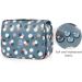 Hanging Travel Toiletry Bag Cosmetic Make up Organizer for Women and Girls Waterproof (Blue Flower) - Buy Online on GoSupps.com