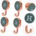 Alipis 8 Pcs Hook up Wall Mount Clothes Rack Punch- Hooks Robe Adhesive Wall Hook Call Hook Rack 6X4X1CMx2pcs Greenx2pcs - Buy Online on GoSupps.com