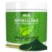 MAJU's Spirulina Powder, Microcystin Free, USA Grown, Non-Irradiated, Non-GMO, Preferred to Chlorella, Pesticide-Free, Preferred to Organic Hawaiian & Blue Algae, Pure Vegan Green Protein 8 Ounce (Pack of 1)