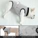 Convinite Recovery Suit for Dogs | Breathable Wound Protection Post-Op Castration | One-Piece Design with Push Buttons | Gray | Ideal for Male & Female Dogs - Buy Online on GoSupps.com