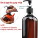 FOOCHY Empty Plastic Bottles with Pump Dispenser and 6pcs Labels Included Refillable Travel Containers for Hand sanitizer Shampoo Lotion etc - BPA/Paraben Free 500ml/17.6oz(6Pack)  - Buy Online on GoSupps.com