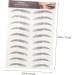 FOMIYES 84 Pcs Eyebrow Stickers Makeup Tools Eyebrow Transfer Stickers -like Eyebrows Stickers Post - Buy Online on GoSupps.com