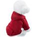 SATINIOR Winter Dog Hoodie - 2 Pack Small Dog Sweatshirts with Pocket, Warm Cotton Coat for Dogs, Puppy Costume (M) Dark Blue/Wine Red - Buy Online on GoSupps.com
