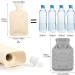 2L Hot Water Bottle with Fluffy Cover - Hot/Cold Compress for Pain Relief - Grey - Buy Online on GoSupps.com