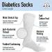 Yacht & Smith Women's Diabetic Neuropathy Edema Socks - 12 Pack White - Buy Online on GoSupps.com