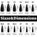 LoveOurHome 120pc Long Stiletto Press on Nails - Black False Artificial Fingernails for Women Girls - Buy Online on GoSupps.com