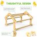 Ensayeer Bamboo Chicken Perch with Mirror | Strong Roosting Bar for Coop | Training Perch for Large Birds | Easy to Assemble and Clean | Fun Toys for Chicken - Buy Online on GoSupps.com