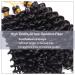 Afro Braiding Hair Extensions Water Wavy Marlybob Crochet Hair Weave Braids Synthetic Kinky Deep Curly - Natural Black - Buy Online on GoSupps.com