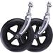 Wheelchair Wheels Wheelchair Front Castor 6-Inch Manual Wheelchair Front Wheel with Front Fork Solid Castor with Bearing Universal Wheelchair Accessories (Color : Grey)(Black)