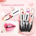 Sulily 6 Pcs Crystal Flower Jelly Lipstick Long Lasting Moisturizing Lip Gloss Balm - Color Change with Temperature - Nutritious Formula - Magic Mood Lip Gloss (Black) - Buy Online on GoSupps.com