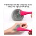 Silicone Face Mask Brush Double-head 2 PCS - Premium Quality Soft Facial Cleansing Brush for Mud Clay Mask DIY - PINK+RED - Buy Online on GoSupps.com