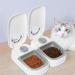 PeTnessGO Automatic 2 Meals Cat Feeder with Timer - Timed Portion Control for Dry & Semi-Moist Food - Food Dispenser for Cat & Dog - 48-Hour Timed - Buy Online on GoSupps.com