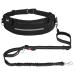 Pecute jogging leash dogs with belly belt pile belt dog leash for large and medium -sized dogs leash dog with belt bag elastic running leash for dogs dog leash for running jogging black basic version up to 100kg