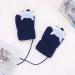 Qchomee Baby Toddler Fox Gloves - Navy Blue | Adjustable String Knitted Mittens for Kids 1-3 Years - Buy Online on GoSupps.com