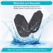 Haofy Gel Heel Pillow for Heel Spurs - 2 Pairs Orthopedic Insoles for Achilles Support - Over Supination & Pronation - Black (4 Pack) - Buy Online on GoSupps.com