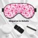 Breast Cancer Awareness Print Sleep Eye Mask - Soft Blindfold with Elastic Strap for Travel & Night Sleep - Buy Online on GoSupps.com