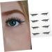 Mikinona 4 pairs Girls Stickers Eyelash Reusable Eyeliner Glitter Tools Eyelid Make Look Decals Adhesive 4x1.5cm Blue - Buy Online on GoSupps.com