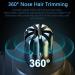 2024 Upgraded Nose Hair Trimmer for Men & Women | Portable 360 Edged Waterproof Eyebrow & Ear Hair Clipper | Type-C Rechargeable | Grey - Buy Online on GoSupps.com