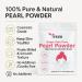 Pure Freshwater Pearl Powder for Skincare - 80g SuperFine Organic Powder for DIY Lotions Creams Serums & Face Masks - Buy Online on GoSupps.com