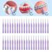 40 Interdental Brushes for Braces Cleaning - Tooth Cleaning Tools for Adults (1.2-1.5 mm) - Purple - Remove Bad Breath - Buy Online on GoSupps.com