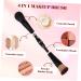 Travel Makeup Brushes | 4-in-1 Double Sided Cosmetics Brush for Foundation & More | Compact Makeup Applicators for International Shipping - Buy Online on GoSupps.com