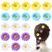 20PCS Daisy Flower Hair Clips Women Sweet Flower Side Hair Clip Small Sun Flower HairPins Mini Flower Hair Clips Bridesmaid Girls Women Hair Accessories for Beach Wedding Decor(4 colors)