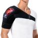 Shoulder Brace - Shoulder Compression Sleeve Immobilizer & Support Wrap for Torn Rotator Cuff Shoulder Pain Dislocated AC Joint Tendonitis Bursitis Subluxation Black One Size