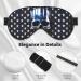 Blue Stripe Stars Skull Mask - Adjustable & Soft Blindfold for Deep Sleep Relaxation Travel & Meditation - Buy Online on GoSupps.com