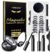 Magnetic Eyelashes with Eyeliner Kit 3D Magnetic Eyelashes Set with 10 Pairs of Reusable False Eyelashes Natural Look Magnetic Eyelashes Tweezers and Eyeliner