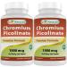 Best Naturals Chromium Picolinate 1000 mcg 120 Tablets (Pack of 2) Unflavored 120 Count (Pack of 2)