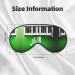 SSIMOO Green & White Piano Keys Print Eye Mask | Ultra-Soft Light-Blocking | Best Comfort for Restful Sleep | International Shipping Available - Buy Online on GoSupps.com