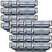 Mens razor blades refill replacement fit razor blade replenishment replacement for manual razor blade 3-layer steel blades razor razor for shaving (28pcs)