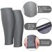 3 Pairs Medium Calf Compression Sleeves for Men and Women - Black White Gray Running Leg Sleeves - Footless Compression Socks for Athletes - Ideal for Football, Cycling - Size Medium - Buy Online on GoSupps.com
