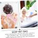 VINTORKY 7pcs Foaming Soap Bath Scrubber Soap Maker Man Shower Wipe Pe Network Sponge - Buy Online on GoSupps.com