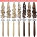 Long Short Claw Ponytail Hair Extension - Clip-In Synthetic Hairpiece 18 Curly Dark Black - Buy Online on GoSupps.com