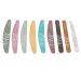9 Piece Nail File Set Different Shape Professional Manicure Tools Washable Nail Buffer Set for Acrylic Nails