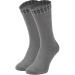 Mens Cotton Diabetic Cushioning Crew Socks Breathable Non-binding Seamless Toe Light Grey Gray 2