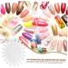 minkissy 3 Sets Split Rings Open Rings Colors Nail Art Display Board Nail Gel Polish Nail Wheel Nail Art Display Wheel Nail Art Tips Nail Polish Rack Manicure Color Card Sun Flower - Buy Online on GoSupps.com