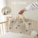 Sonarin Big Capacity Embroidery Baby Diaper Bag | Light Travel Hand Luggage Carrier with Shoulder Strap - Perfect Baby Bag - Buy Online on GoSupps.com