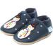 Dotty Fish Soft Leather Baby Shoes - Animal Designs for Boys and Girls, Non-Slip Toddler Shoes, 0-6 Months to 4-5 Years (Frosty Snowman) - Buy Online on GoSupps.com