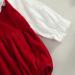 Newborn Baby Christmas Romper Set 0-6 Months | Knitted Long Sleeve Bodysuit with Lace Jumpsuit and Crawling Pants | Infant Xmas Outfit in Wine Red - Buy Online on GoSupps.com