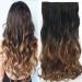 Neverland Hair Extensions 24 inches Natural Black to Dark Brown Pack: 1 #6