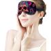 Blacklight Skull Flower Sleep Eye Mask | Elastic Strap | Unisex Eye Mask for Sleep, Travel, Nap - Buy Online on GoSupps.com