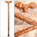 WoodeWalking Sticks Cane Elderly Solid Wood Crutches Peach Stick 5 Kinds of Models CaBe Truncated OTheir OwMobility Aid for Elderly Seniors Run forward - Buy Online on GoSupps.com