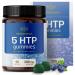 HERBAMAMA 5-HTP Brain Gummies - 5-HTP 200 mg Supplement for Brain Health Support - Vegan Gelatin-Free Non-GMO - 90 Blueberry-Flavored 5-Hydroxytryptophan Chews