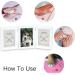 Pet Memorial Frames - Paw Print Keepsake Triple Folding Photo Frame with Clay Imprint Kit (White) | Perfect for Cat or Dog Memorabilia - Buy Online on GoSupps.com
