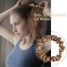 Small Satin Silk Hair Scrunchies for Thick, Curly, and Thin Hair - 4 Pack Champagne Gold - Traceless Frizz Prevention - Women and Girls Hairbands - Buy Online on GoSupps.com