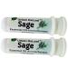 Urban ReLeaf Sage Essential Oil Aromatherapy Nasal Inhalers Set of 2 Pure Undiluted White & Clary Sage Oils Easy Open Snap Top. Made in USA. Alcohol-Free. No Mess. Pocket Size.