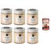 Italian Gourmet E.R. Cascina San Cassiano Pack of 6 cheese and pepper creams 150g + Gourmet Italian Pelati 400g